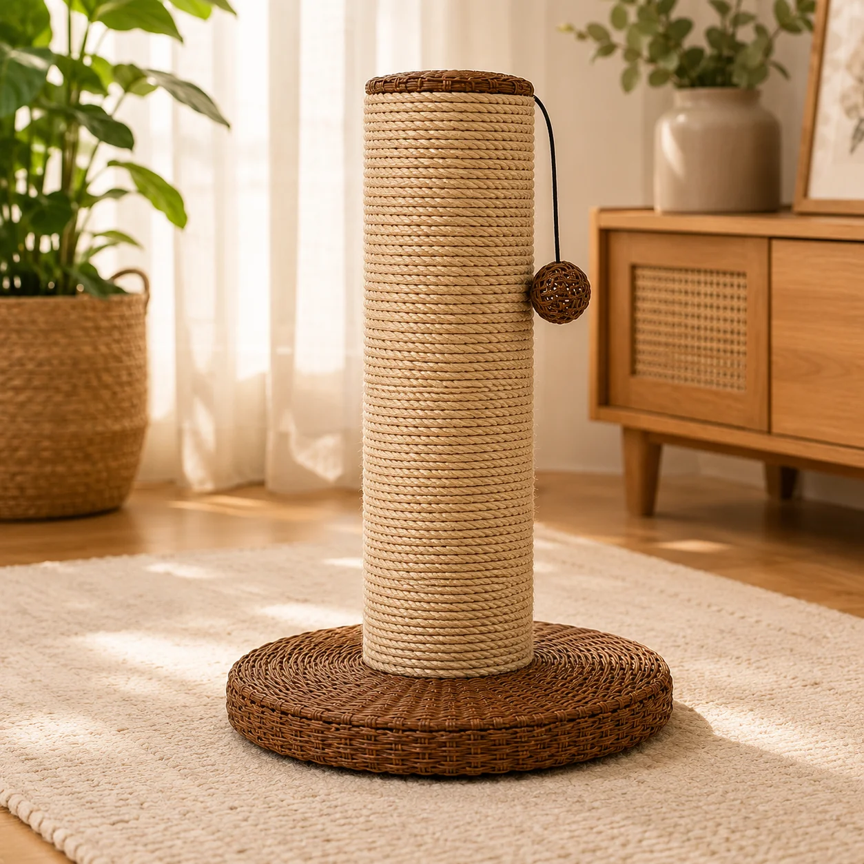 Projeto Conceitual - Arranhador Pet Vertical com Base Circular - Imagem 2