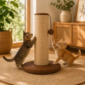 Projeto Conceitual - Arranhador Pet Vertical com Base Circular